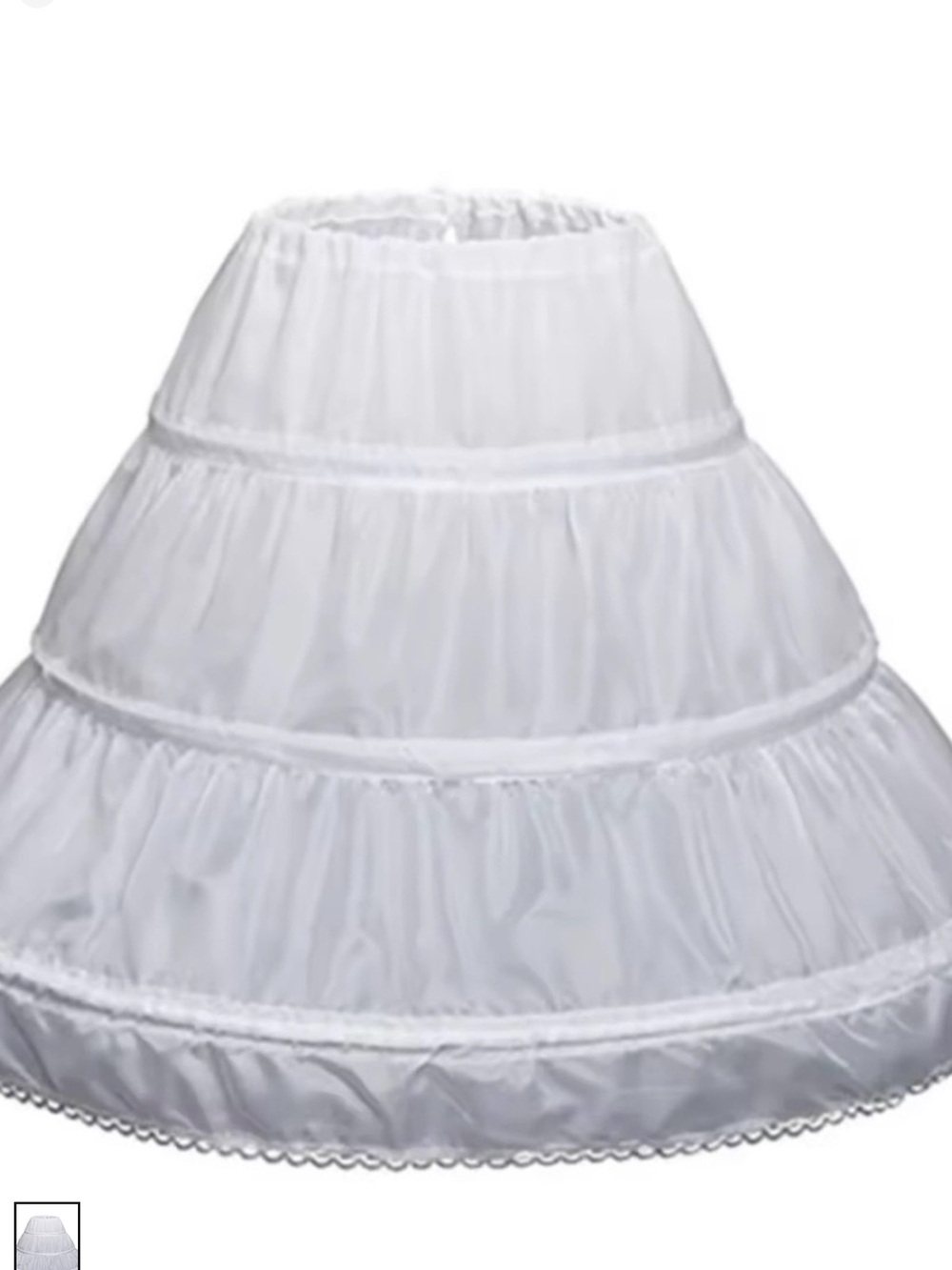 White Tiered petticoat